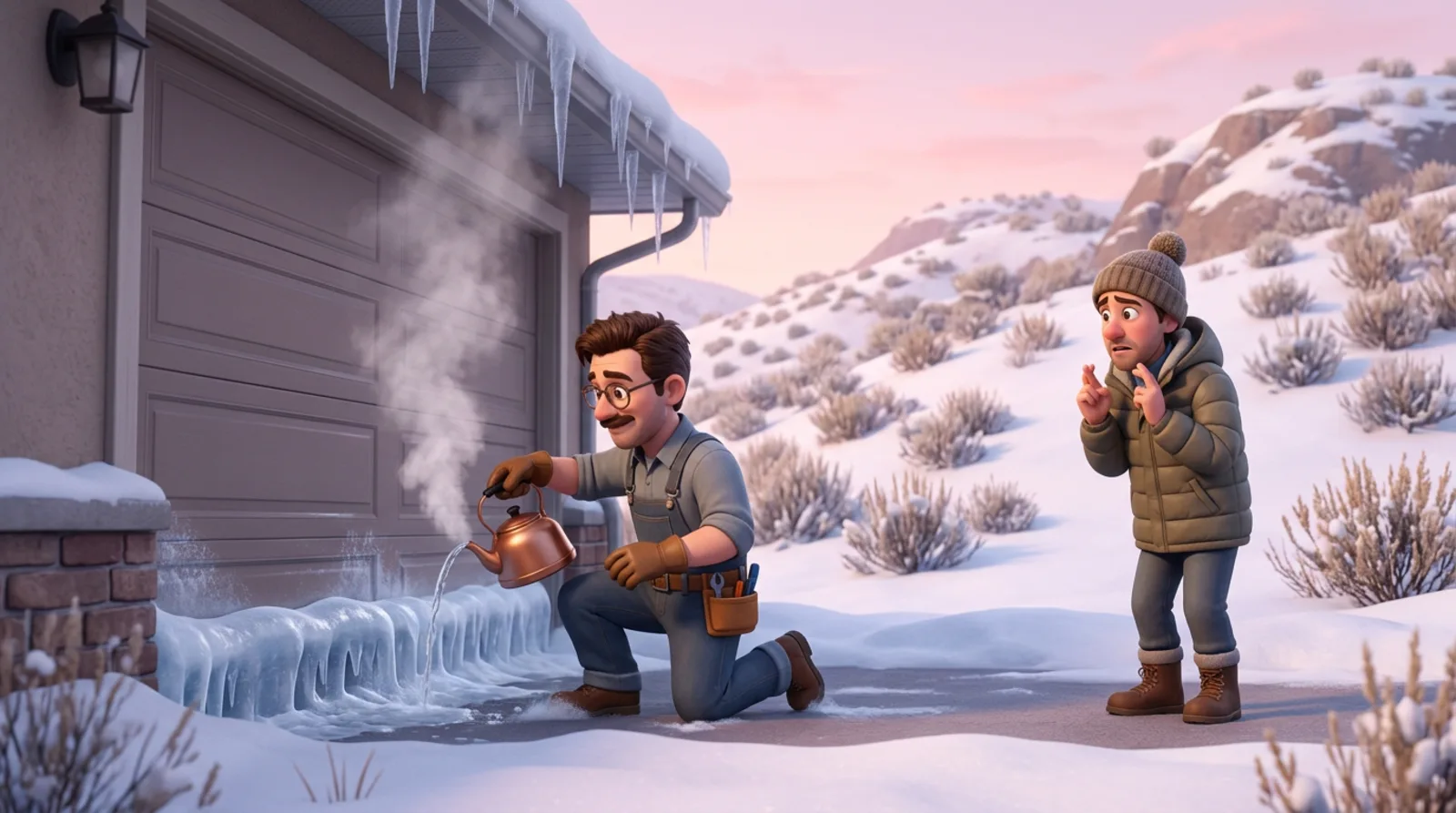 Garage Door Frozen Shut? How to Free It Safely