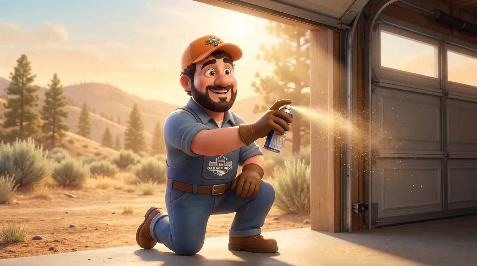 How to Lubricate a Garage Door in Merritt's Dry, Dusty Climate