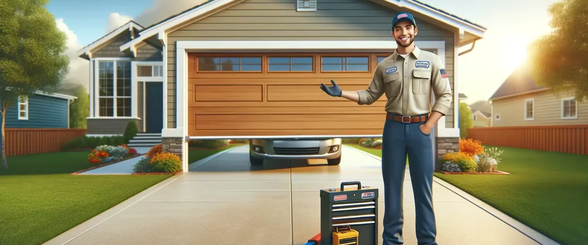 Technician garage door pros fix